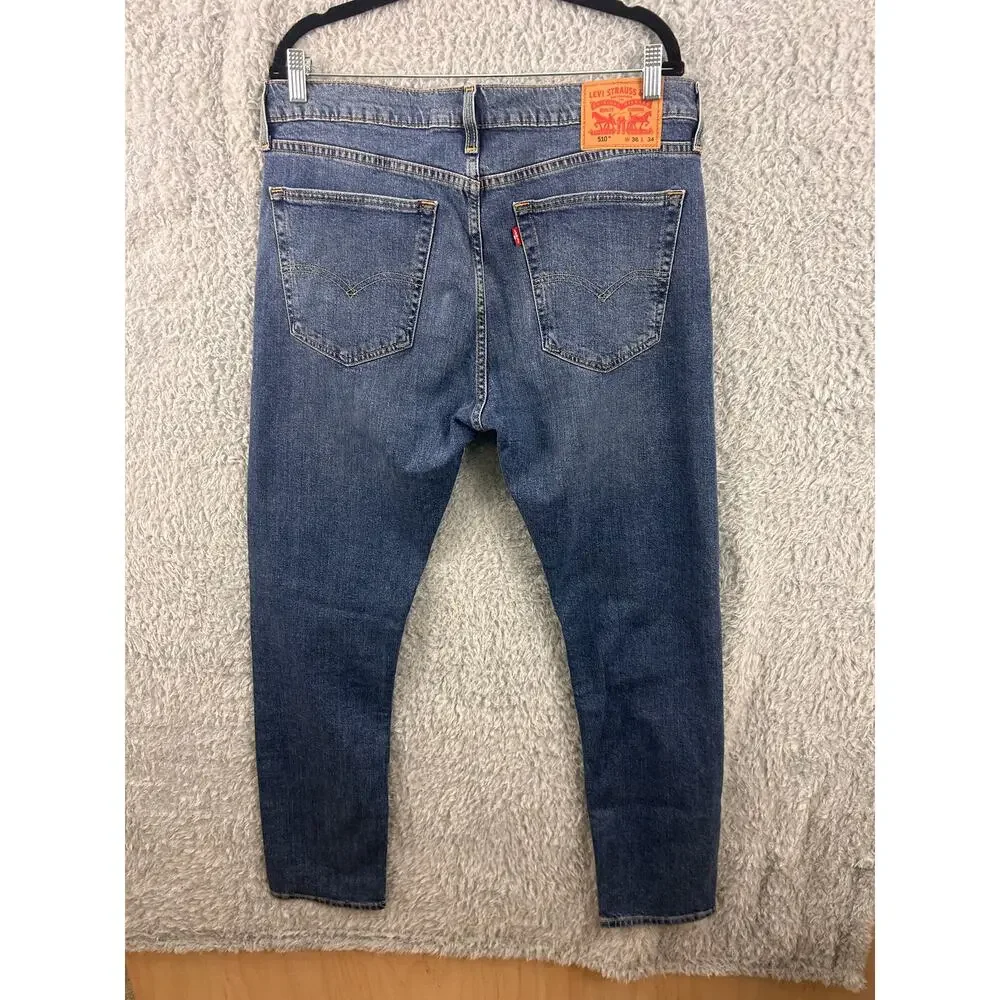 Levi’s 510 Skinny Jeans Men’s W36 L34‎ Blue Stretch Denim